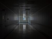 Dark Hospital Hallway
