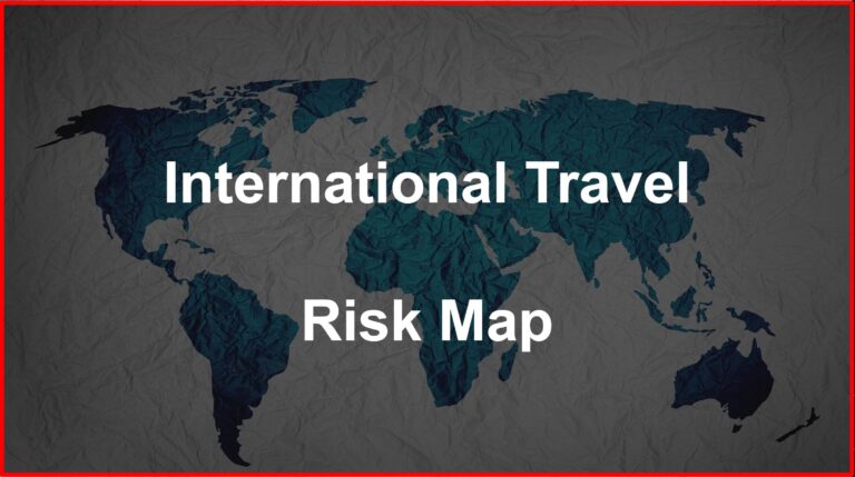 International travel risk factors form multiple countries
