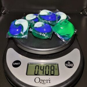 laundry soap pods weight