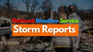 Latest storm reports mapped out from the national weather service